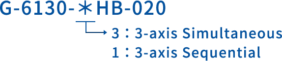 G-6130-＊HB-020 3：3-axis Simultaneous 1：3-axis Sequential